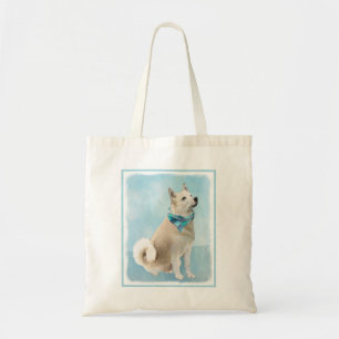 Bolso De Tela Pintura noruega de Buhund - Arte original de perro