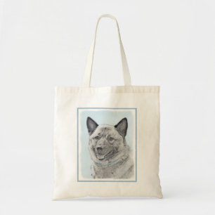 Bolso De Tela Pintura noruega de elkhound - Arte original de per