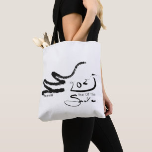 Bolso De Tela Pintura original 2 año nuevo chino serpiente 2025