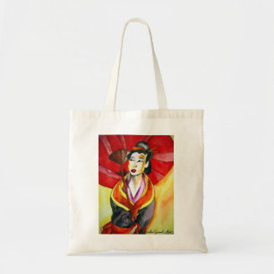Bolso De Tela Pintura original de color Geisha