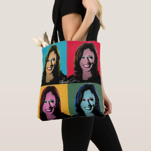 Bolso De Tela Pintura pop de Kamala Harris