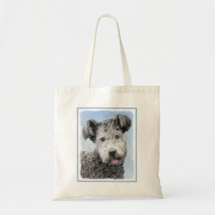 Bolso De Tela Pintura Pumi - Arte Perro Original.
