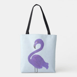 Bolso De Tela Pintura púrpura del flamenco - Bello Artes coster