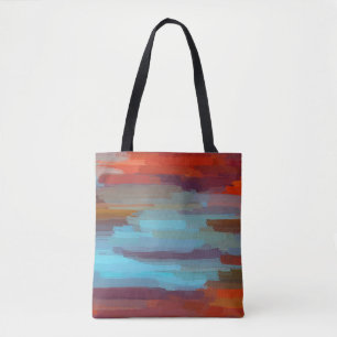Bolso De Tela Pintura Resumen del Arte #23