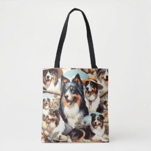 Bolso De Tela Pintura retro australiana de pastores sin mar