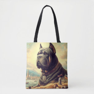 Bolso De Tela Pintura Retro Cane Corso