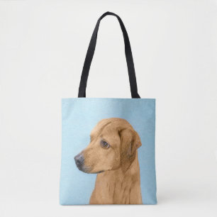 Bolso De Tela Pintura Ridgeback Rhodesiana - Arte Perro Original