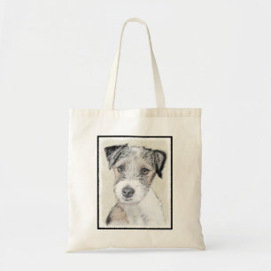 Bolso De Tela Pintura Rusell Terrier - Arte Perro Original