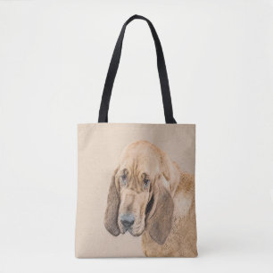 Bolso De Tela Pintura Sangrienta - Arte Perro Original.