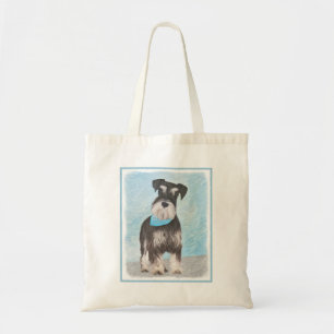 Bolso De Tela Pintura Schnauzer (en miniatura) - Perro original 
