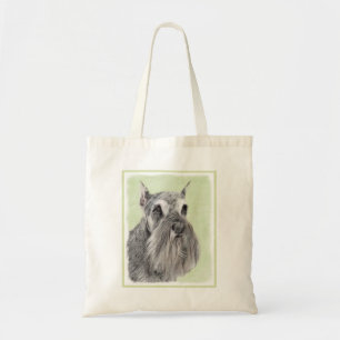 Bolso De Tela Pintura Schnauzer (gigante, estándar) - Arte de pe