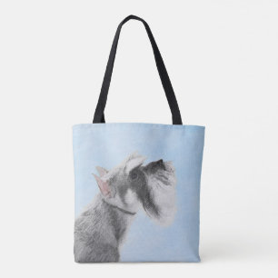 Bolso De Tela Pintura Schnauzer (gigante, estándar) - Arte de pe