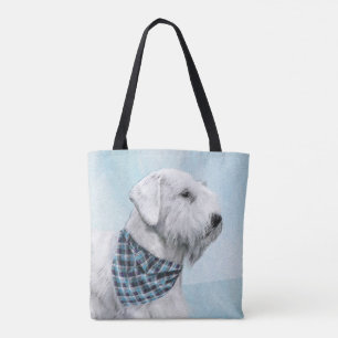 Bolso De Tela Pintura Sealyham Terrier - Arte Perro Original.
