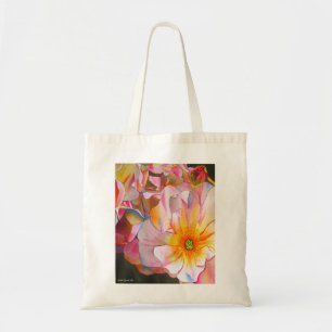 Bolso De Tela Pintura subió Cornelia en colores pastel del arte