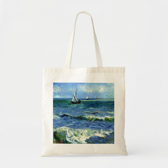 Bolso De Tela Pintura Van Gogh, Capa de mar, (Frente)