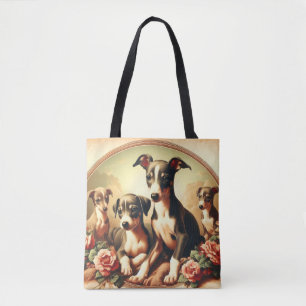 Bolso De Tela Pintura vintage burguesa italiana
