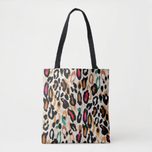 Bolso De Tela Pinturas de animales vivos de leopardo