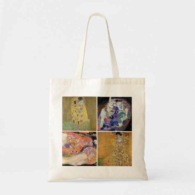 Bolso De Tela Pinturas de Klimt (Frente)