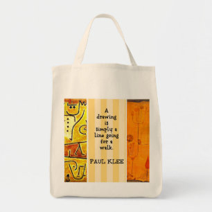 Bolso De Tela Pinturas y citas de Paul Klee