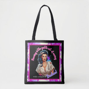 Bolso De Tela Pinup_ Nurse Badass