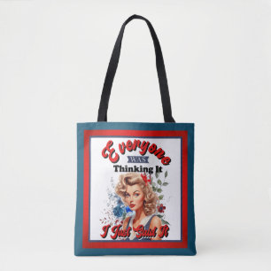 Bolso De Tela Pinup_ retro americano acabo de decirlo