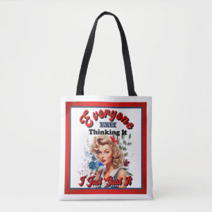 Bolso De Tela Pinup_ retro americano acabo de decirlo
