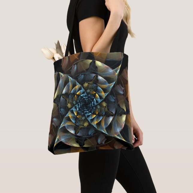 Bolso De Tela PinWheeler Abstract Art (Detalle)