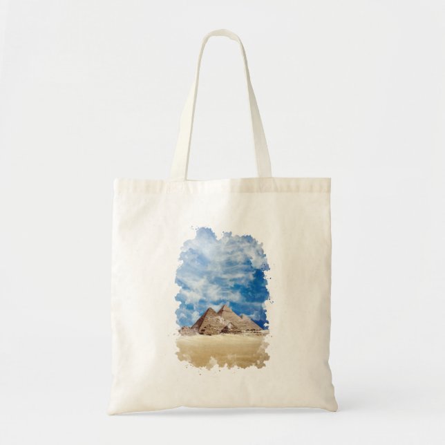Bolso De Tela Pirámide de Giza Egipto (Frente)