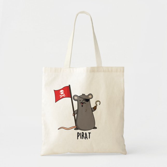 Bolso De Tela Pirat Rat Pun (Frente)