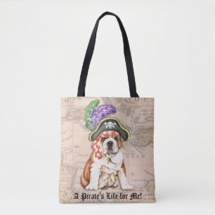 Bolso De Tela Pirata bulldog