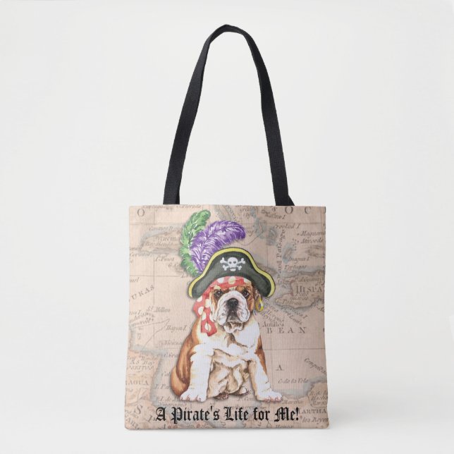Bolso De Tela Pirata bulldog (Anverso)