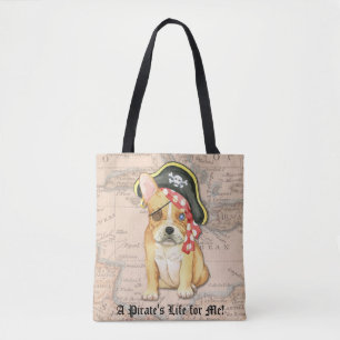 Bolso De Tela Pirata de Bulldog francés