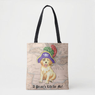 Bolso De Tela Pirata de Golden Retriever
