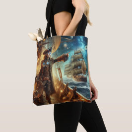 Bolso De Tela Pirata espacial Steampunk Vintage en el Océano Vic