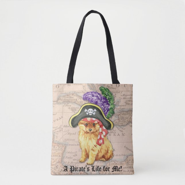 Bolso De Tela Pirata Pomerania (Anverso)