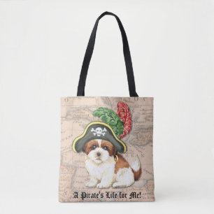 Bolso De Tela Pirata Shih Tzu