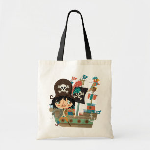 Bolso De Tela Pirata y barco pirata
