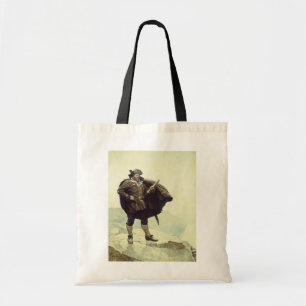 Bolso De Tela Piratas antiguos, Capitán Bill Bones por NC Wyeth