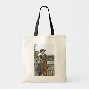 Bolso De Tela Piratas antiguos, Kidd en la cubierta de la galera