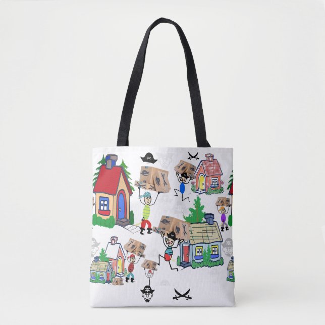 Bolso De Tela Piratas de Avast Ye Porch! (Anverso)