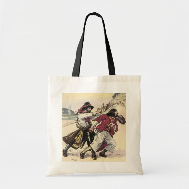 Bolso De Tela Piratas de la época, duelo hasta la muerte en la p (Frente)
