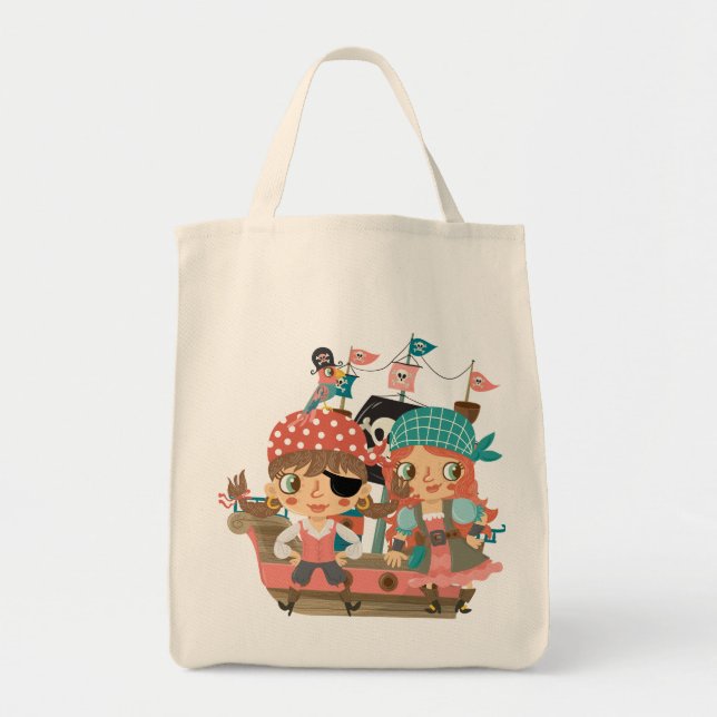 Bolso De Tela Piratas femeninos (Frente)