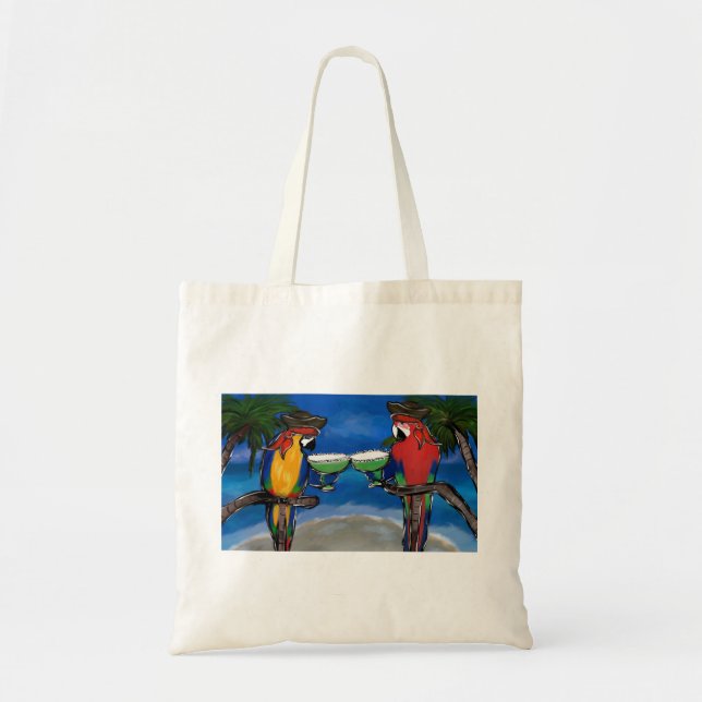 Bolso De Tela Piratas Loro (Frente)