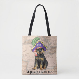 Bolso De Tela Pirate Rottweiler