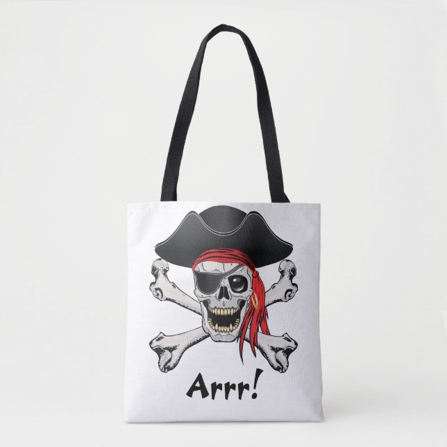 Bolso De Tela Pirate Skull (Anverso)