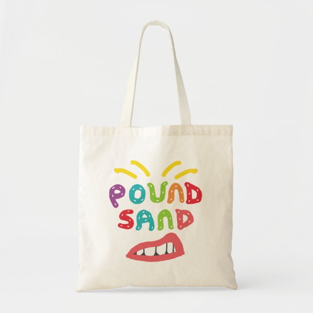 Bolso De Tela Pisar Arena (Frente)