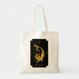 Bolso De Tela Pisces Saucy Rótulos Astrológica Tote Bag