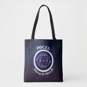 Bolso De Tela Pisces Zodiac Design Tote Bag