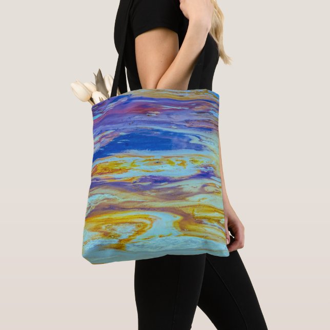 Bolso De Tela Piscina Yellowstone Lava Swirls (Detalle)