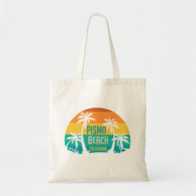 Bolso De Tela Pismo Beach Retro (Frente)